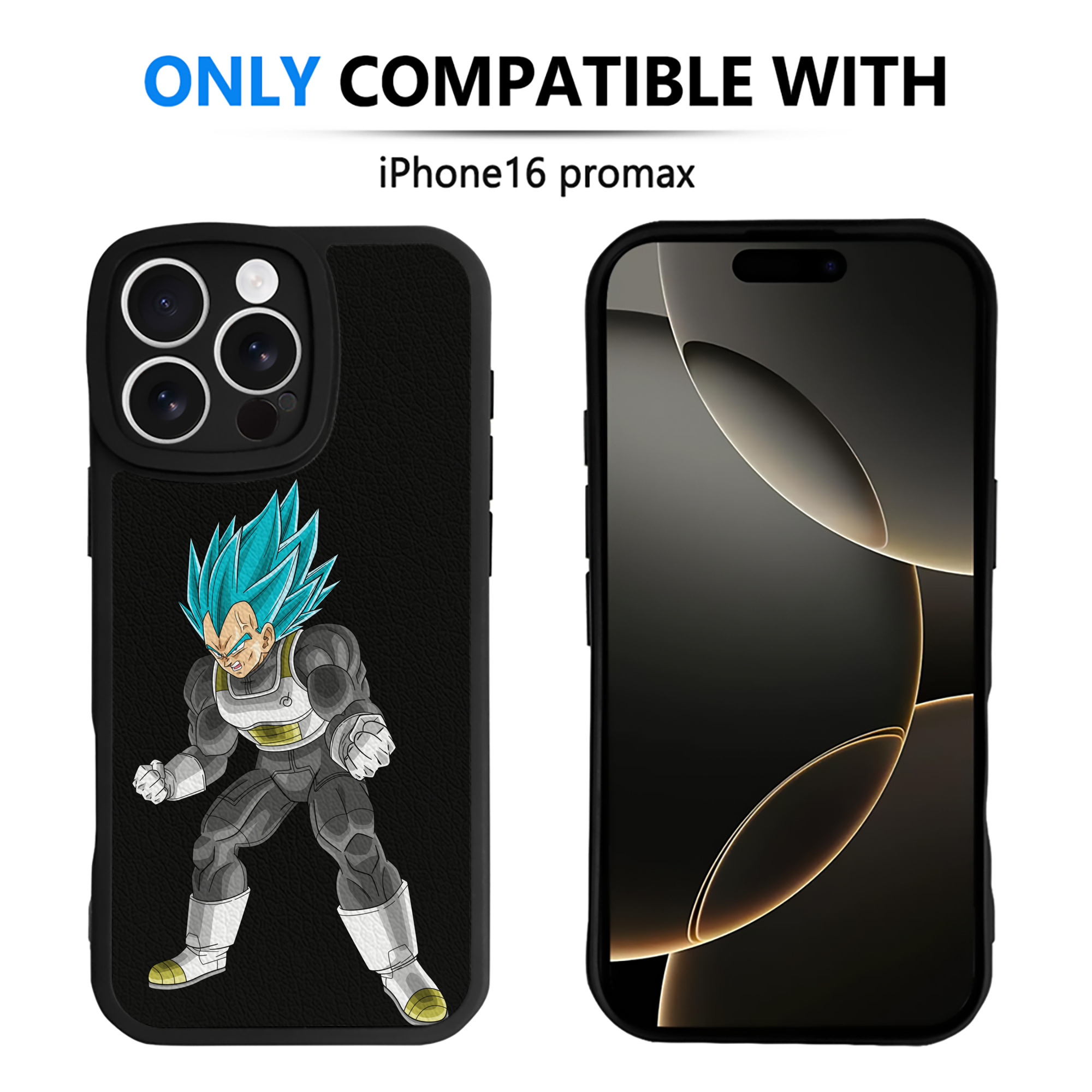 （画像用） ドラゴンボール ベジータ四世（Bejīta Yonsei）DRAGON BALL Vegeta IV 【iPhone 16シリーズ対応】シリコンスマホケース（レザー調） 材質：シリコン